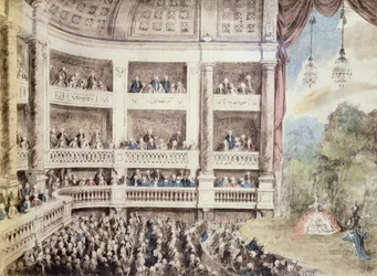 Scen på operan, ca 1760